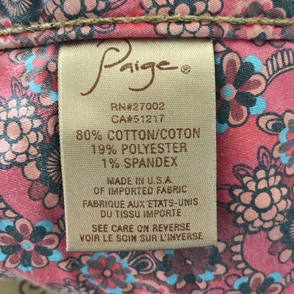 Paige Skyline Straight Jean - Size 28 - Picture 6 of 6